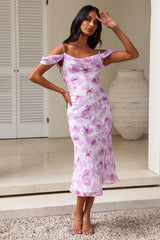 Arctic Chills Midi Dress Purple
