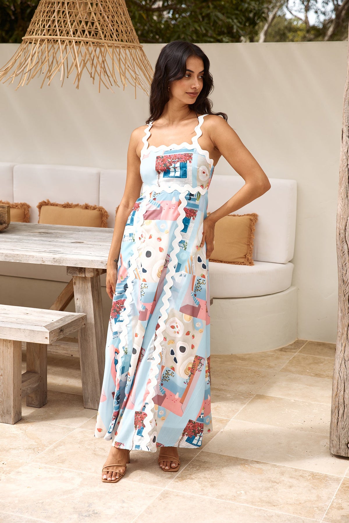 New In Town Maxi Dress Multi
