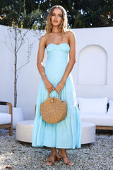 Calm and Collected Maxi Dress Blue